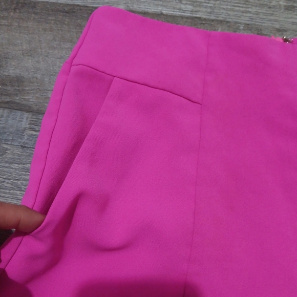 Glam High Waist Pink Shorts - Picture 2 of 4